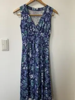 エルエルビーン 花柄ワンピース ロングワンピース