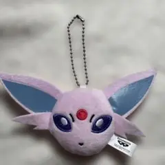ポケットモンスター　エーフィ　ボールチェーン付きフェイスマスコット