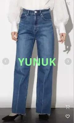 YANUK×CASA FLINE 5th. センタープレスストレートデニム