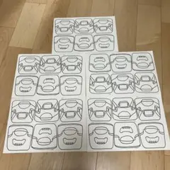 新幹線　ぬりえ　お面　材料　手書き
