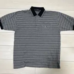 EP POLO ストライプ ポロシャツ M