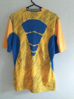 Nike Pro Combat Tシャツ オレンジ/ブルー size M