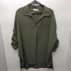 緑ブラウス　Lサイズ