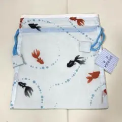 金魚柄の夏らしい巾着