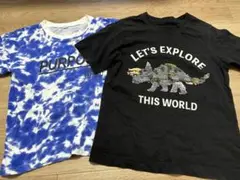 スパンコール恐竜デザインTシャツ 他2枚セット