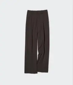 ユニクロ タックワイドパンツ 丈長め