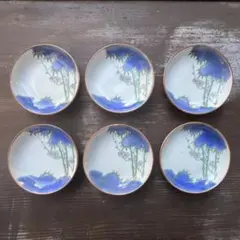 【骨董・アンティーク】　小皿　6枚セット　《まとめ買いお値引有》