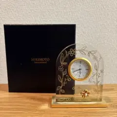Mikimoto 花柄クオーツ時計