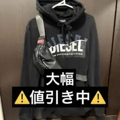 ⚠️値引き中⚠️DIESEL長袖パーカー ウエストポーチ