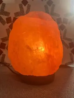 ヒマラヤ岩塩ランプ オレンジ