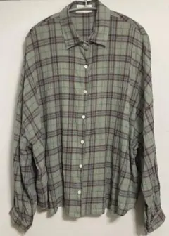 ALLISON BROWN casual check long shirt