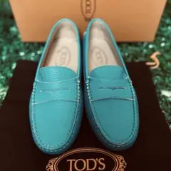 トッズ☆新品☆TOD’s ローファー/ターコイズブルー 36.5