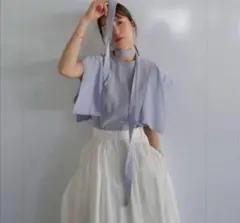 クラネ　SQUARE SLEEVE BLOUSE