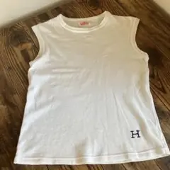 HRMARKETタンクトップノースリーブ白無地サイズS美品