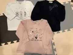 女の子　長袖　７分袖　トップス　カットソー　90
