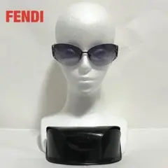 【希少】FENDI フェンディ サングラス ハーフリム ズッカ柄 付属品付き