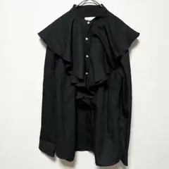 Fraise 授乳対応　フリルブラウス　ブラック