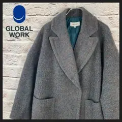 GLOBALWORK アウター ロングコート チェスターコート レディース【M】