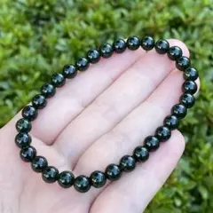 A411 グリーンゴールドストーン 6mm ブレスレット