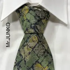 TG2670 Mr.JUNKO アート ジャガード シルク ネクタイ