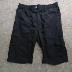 カーゴ　ハーフパンツ　黒　メンズMサイズ