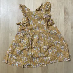 フラワープリント ノースリーブワンピース 100