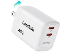 pd充電器急速充電器45WType-C同時充電PD対応2ポートPSE技術基準適合