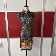 民族風. タイトフィットチャイナドレスサイズS/M