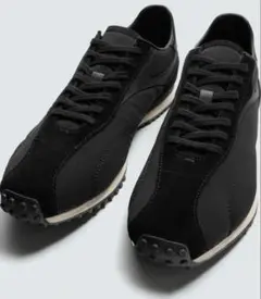 ZARA ナイロン限定版スニーカー ブラック 27cm EUR42