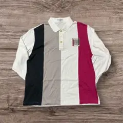 【美品】Munsingwear 長袖ポロシャツ 3色カラーブ　ペンギンワッペン