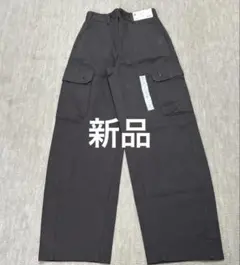 新品GU バルルレッグカーゴパンツ Sサイズ ブラック