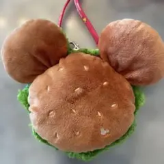 ミッキー耳付きハンバーガーパスケース