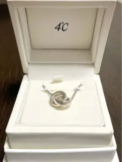 4℃ エターナルシルバー ペアネックレス 保証書付き