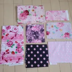 ピンク系綿生地７種セット