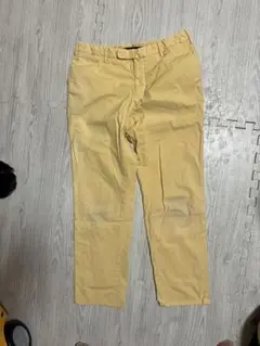 INCOTEX スラックス パンツ 48 イエロー