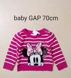 新品 ベビーギャップ GAP ミニーちゃん ニット セーター 70cm