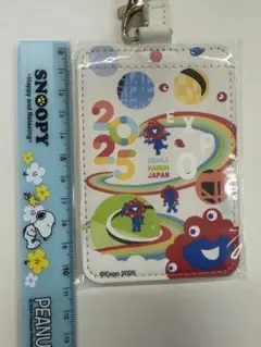 【万博会場限定】ミャクミャク 合皮パスケース(レインボー)