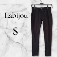 美品 スキニーパンツ Labijou ブラック S 黒 カジュアル 海外スタイル