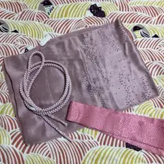 帯締め 帯揚げ 正絹 新品未使用 丸組 オマケで中古半襟
