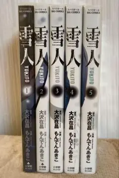 雪人 YUKITO 全5巻 セット 全巻 初版 完結 もんでんあきこ 大沢