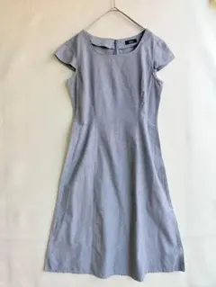 article レディース　シャンブレー　ワンピース　フレンチスリーブ　11 L
