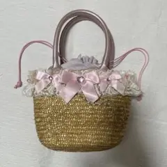 カゴバック　キッズ　ハンドバッグ