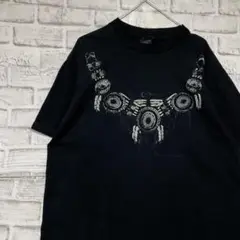 USA製90sヴィンテージTシャツ！シングルステッチ　ブラック半袖古着L718
