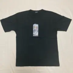 【着用回数少】OLD UNIQLO 紺タグ プリント半袖Ｔシャツ 黒／Ｌサイズ