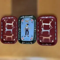 アツコマタノ　ブリキトレイ３枚