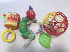 アンパンマン はらぺこあおむし　ミッキー　おもちゃ　ラトル　オーボール　ガラガラ