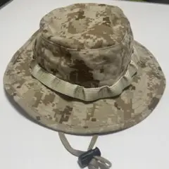 米軍海兵隊エンブレム付き　迷彩ブーニーハット