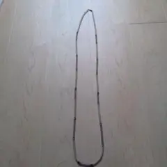 ビーズ ネックレス 透明・紫