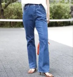 IENA イエナ エコデニムストレッチセミフレアパンツ 36サイズ 日本製