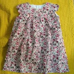 べべ花柄フリル袖ワンピース